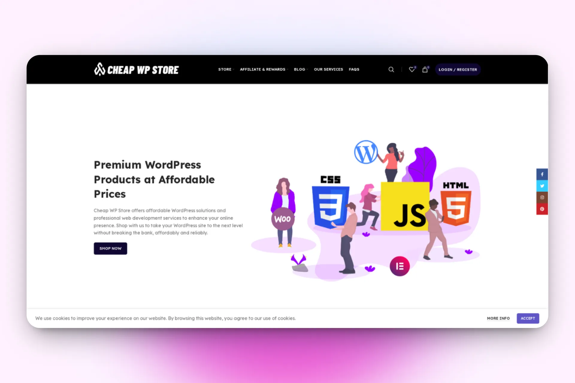 Cheap WP Store preview