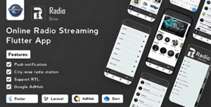 Radio Online - Flutter Full App with Admin Panel