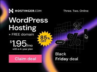 Hostinger Black Friday Offer